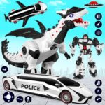 Limo Car Dino Robot Car Game MOD APK v158 Unlimited Money