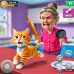 Bad Cat Chaos Prank Gran Sim MOD APK v1.27 Unlimited Money