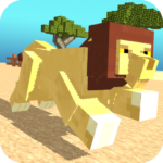 Blocky Wild Park Lions Raid MOD APK v0.4 Unlimited Money