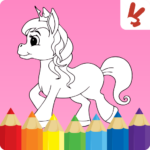 Unicorn Kids Coloring Book MOD APK v2.1.5 Unlimited Money